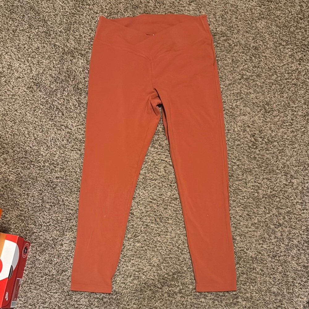 VS Pink Rust Orange Leggings XL